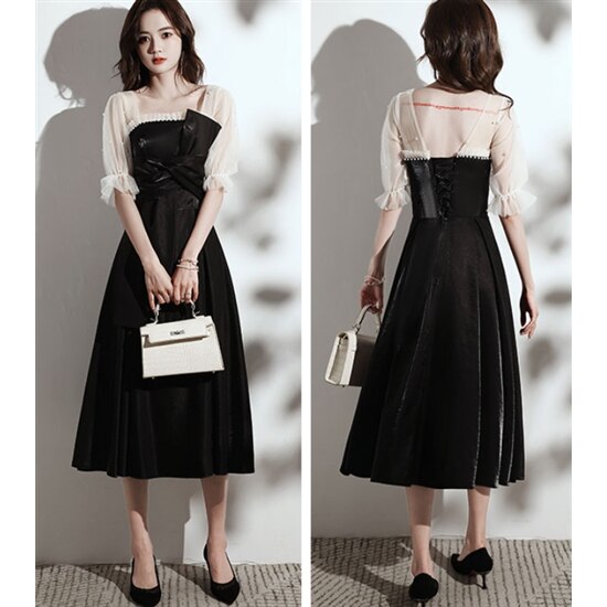 【取寄：納期2週間】演奏会ドレス ロングドレス 大きいサイズ 3XL 4XL ドレススカート ミドルスカート