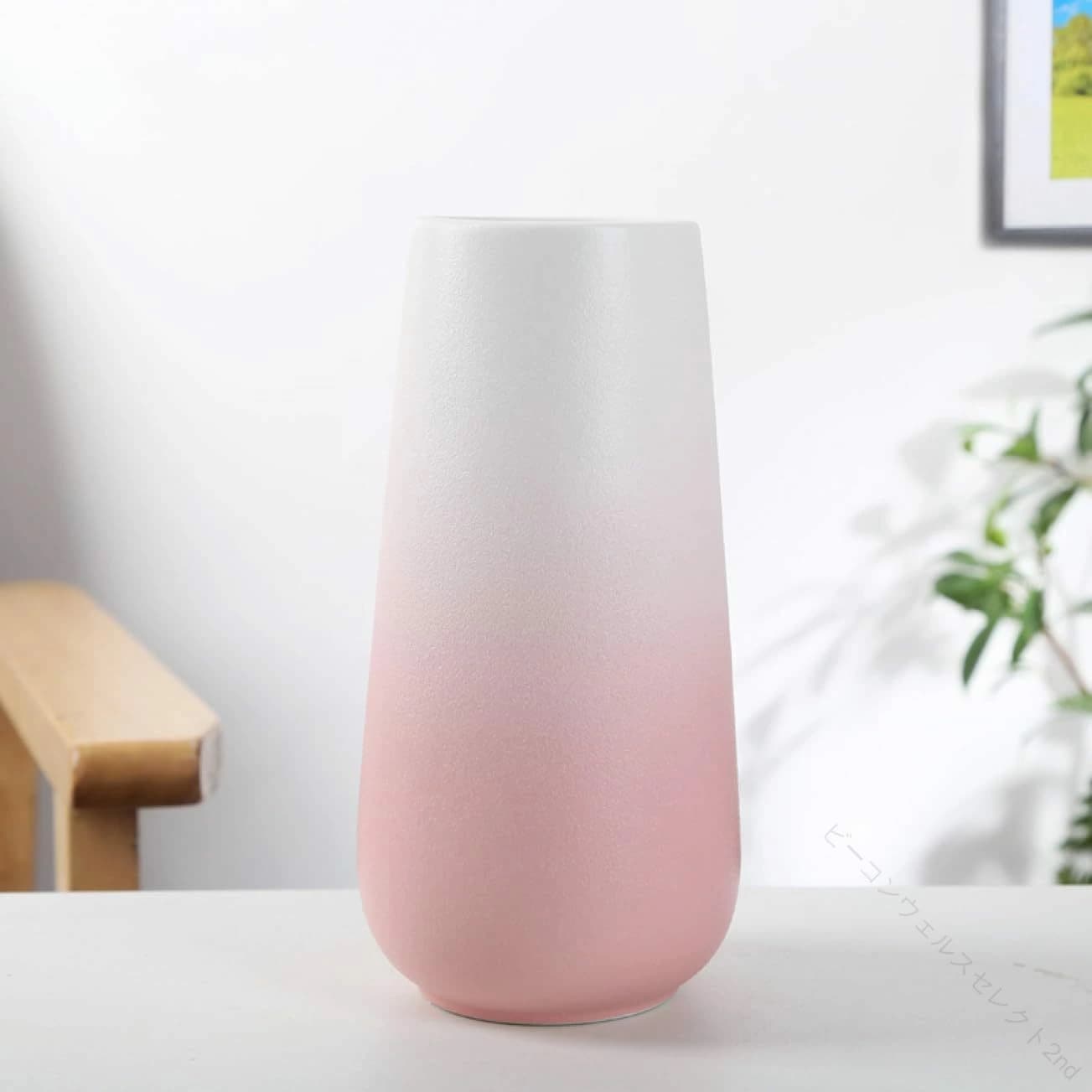 【特売セール】花瓶 フラワーベース 花器 一輪挿し 陶器 セラミック ピンク 大きい おしゃれ シンプル モダン 生け花 造花 ドライフラワー プリザー 北欧 スタイル ホテル オフィス インテリア飾