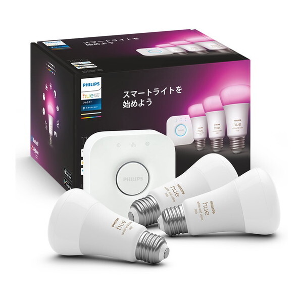 PHWC3S ホワイト Hue LED電球 (フルカラースターターセット)