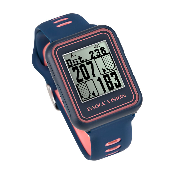 【期間限定】 ゴルフナビ　EV-019　イーグルビジョン　ウォッチ 5　ネイビー　EAGLE VISION watch5　GPS 防水 高低差 みちびき 正規品