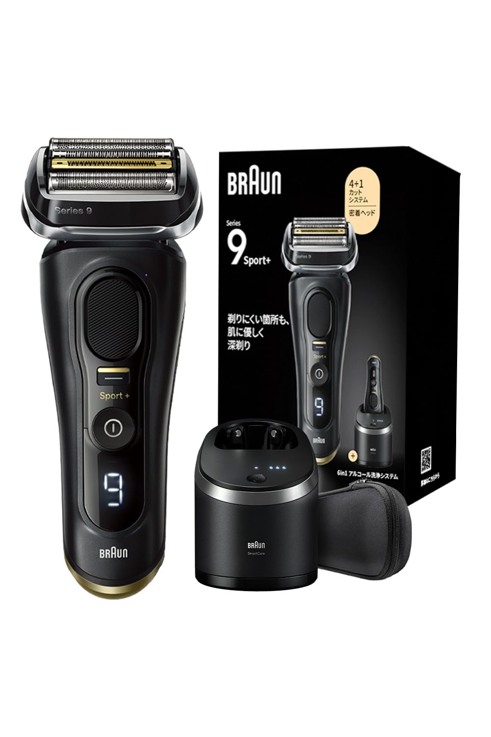 ブラウン 電気シェーバー シリーズ9 SPORT 電動 髭剃り メンズ 9360cc 【Amazon.co.jp 限定】6in1アルコール洗浄システム付 シェーバーケース付 ブラック