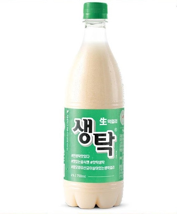 【冷蔵便・送料無料】釜山センタック 生マッコリ 750ml × 20本／マッコリ お酒 韓国
