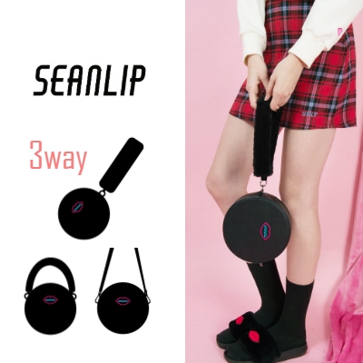 seanlipシーエンリップ 3wayバッグ SNSで人氣 レディース ハンドバッグ がま口 かわいい 可愛い 小さめ 斜めがけ トリコロール