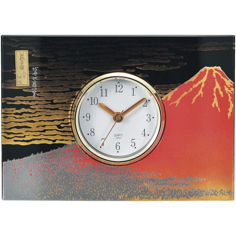 パネル時計 赤富士