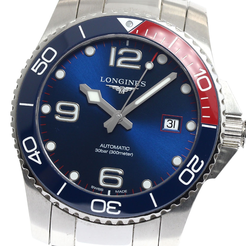 ロンジン LONGINES L3.781.4 ハイドロコンクエスト デイト 自動巻き メンズ _901538【中古】