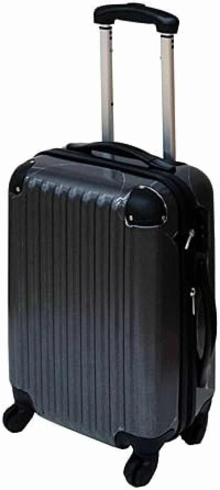 ミニスーツケース 機内持込 超軽量 キャリーケース 横型 小型 男女兼用 四輪 静音キャスター 出張 ビジネス 短距離旅行 コーナン オリジナル スーツケース カーボンブラック