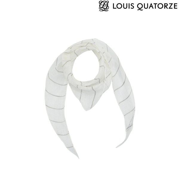 (2USL162GY) 三角リネンスカーフ ミロ グレー