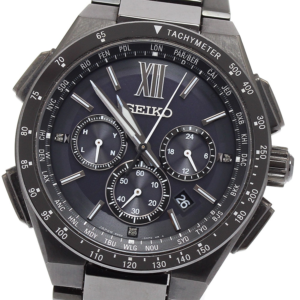 セイコー SEIKO SAGA207/8B92-0AE0 ブライツ フライトエキスパート クロノグラフ ソーラー電波 メンズ 良品 箱・保証書付き_889558【中古】