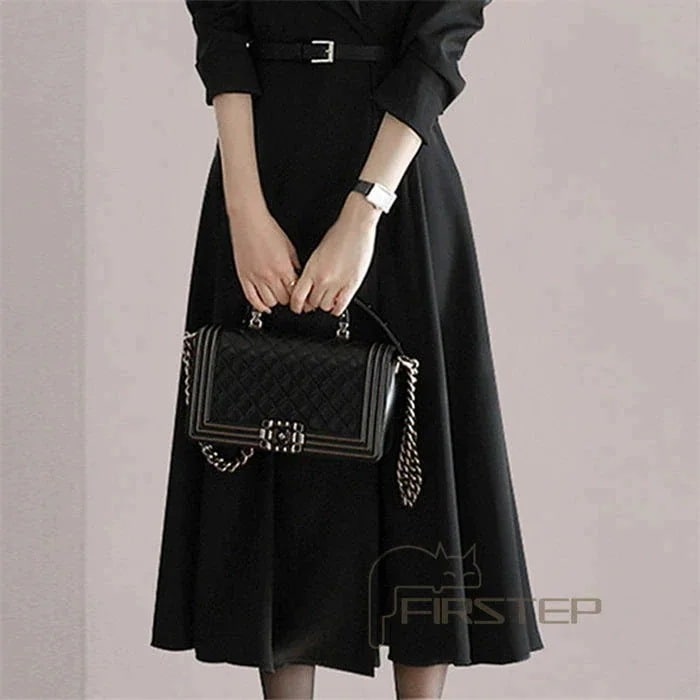 ロング丈 おしゃれ ママスーツ 入学式 フォーマルスーツ 入園式 レディース 入学式 長袖 Vネック セレモニースーツ お宮参り 膝下丈 ワンピース 卒 ブラック七五三 エレガント 卒業式