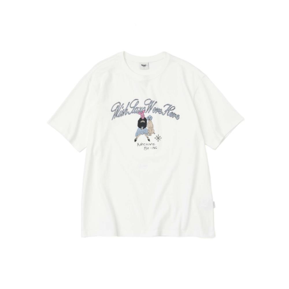 WMC With Dog T-Shirt WHITE O-MOBAS5M63501