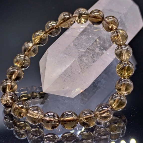 アイリススモーキークォーツ 虹煙水晶 8mm ブレスレット パワーストーン 天然石