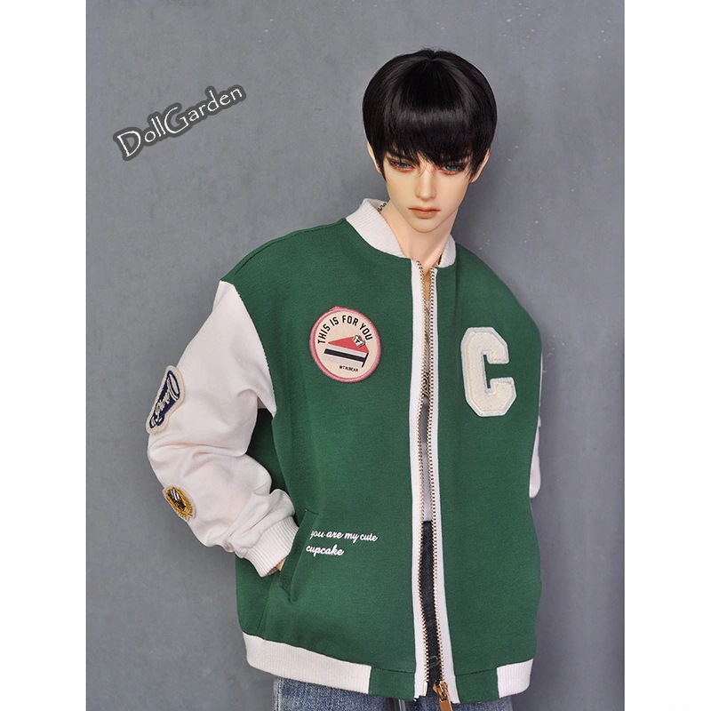 BJD uncle ドール服 ドール用アウター ブルゾン ジャケット グリーン ネイビー HID/ID75/70cm/loongsoul73サイズ球体関節人形用衣装