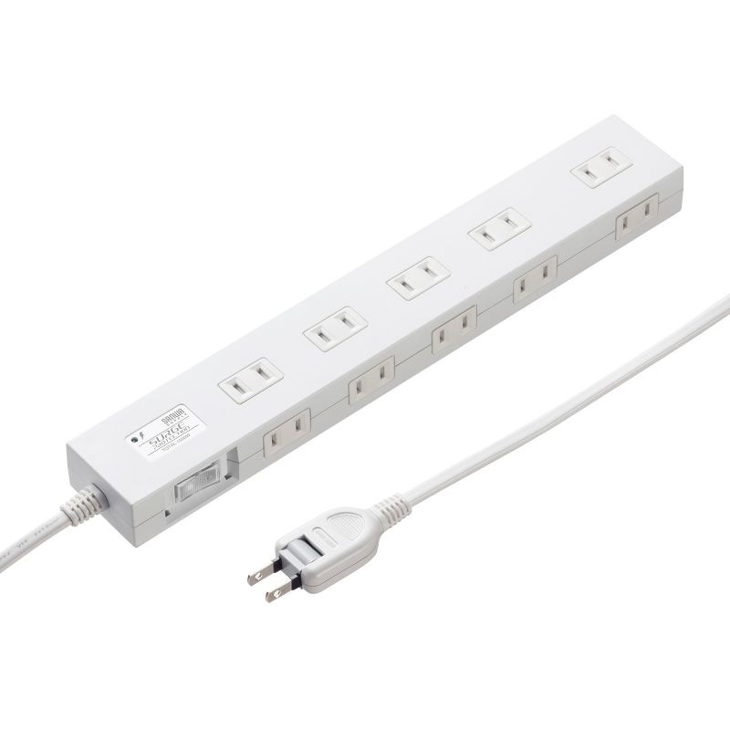 （まとめ買い）雷ガードタップ 10個口 3m ホワイト TAP-SP2110N-3W [x3]