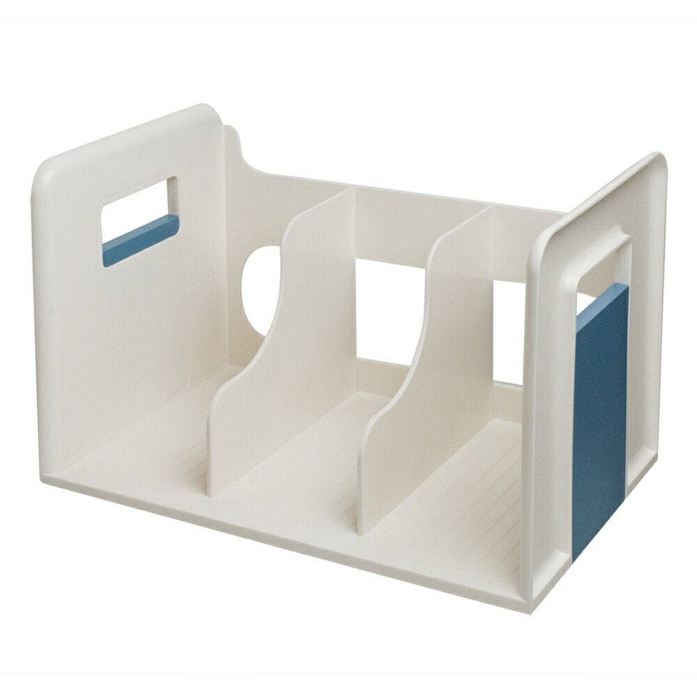 （まとめ買い）プレーンスタイル ブックエンド ブルー PLS-BE1-B [x3]