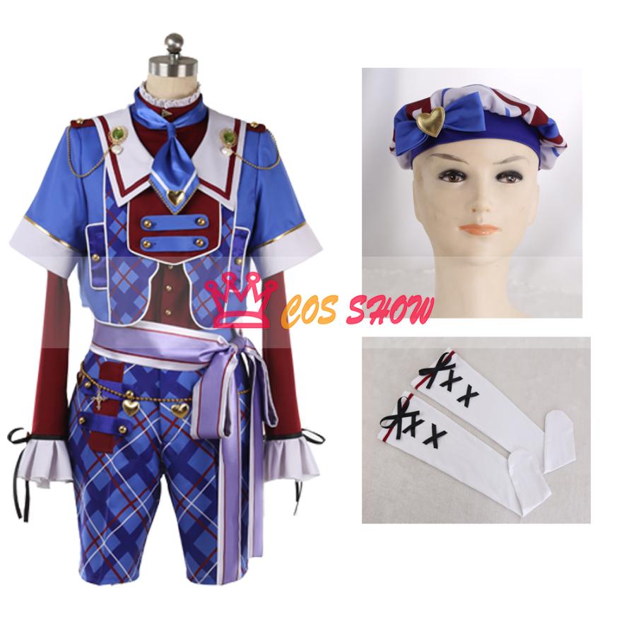赤字販売!あんさんぶるスターズ! あんスタ 発展途上の愛らしさ 白鳥藍良 しらとりあいら コスプレ衣装 オーダーメイド製作可能 帽子付き cosplay 仮装 イベント ステージ