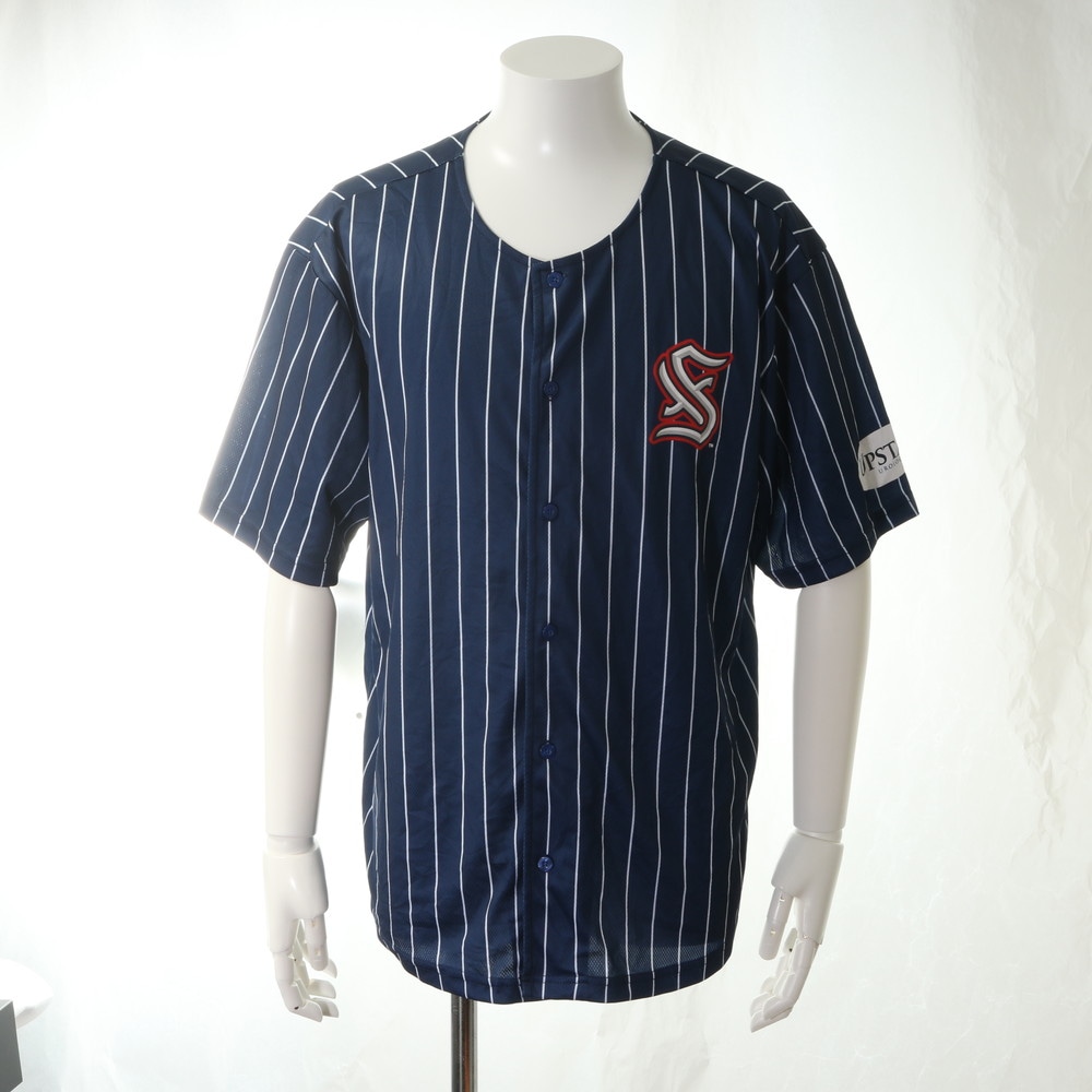 美品 UPSTATE UROLOGY ユニフォーム スポーツ ストライプ XL 野球 ベースボール 半袖Tシャツ メンズ ERM 0731-R11 中古