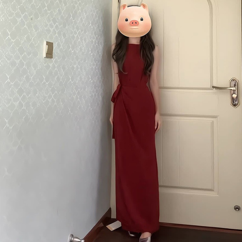 【2枚購入で 3oo円OFF】毎日のウェアラブルエンゲージメントライトドレスドレス花嫁2025レッド