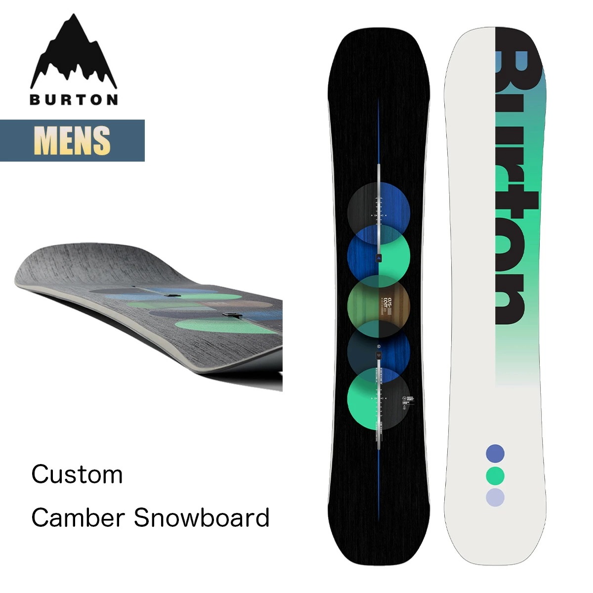 スノーボード 板 メンズ 24-25 カスタム キャンバー W25JP-106881 Mens Custom Camber Snowboard ディレクショナルシェイプ オールマウンテン