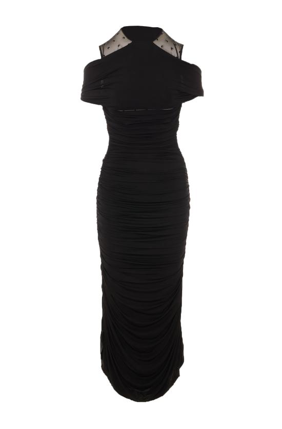 MARINE SERRE Women Mid Skirts WDR437A CJER0022BK99 Black