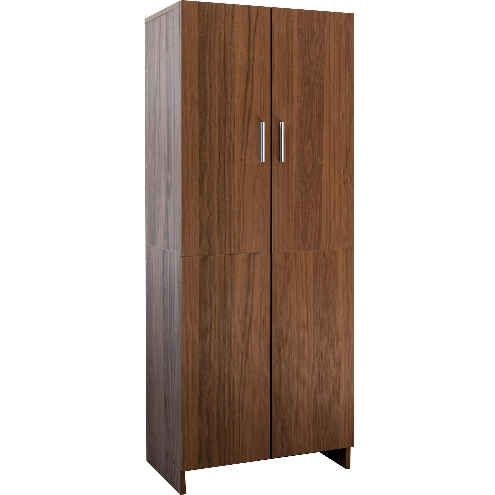 棚 収納 収納棚 掃除用具 収納クローゼット 収納家具 扉付き キャビネット クローゼット ブラウン TS-012(BR)