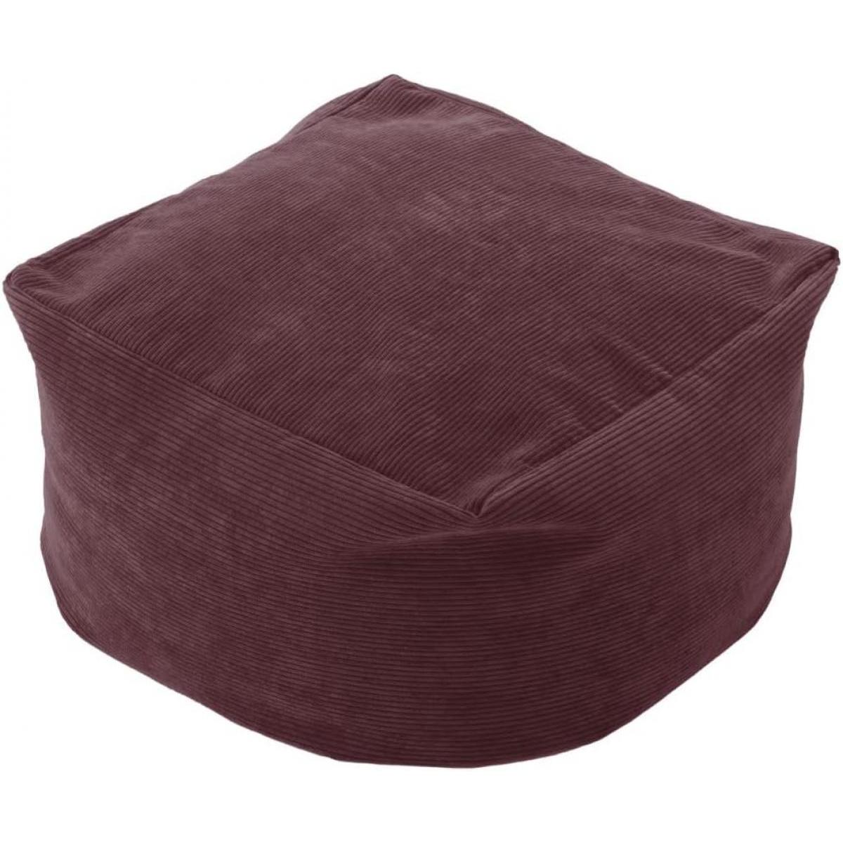 【I】セルタン(CELLUTANE) ビーズクッション QUBE Lサイズ ヴィンテージスタイル コーデュロイレッド 【受注生産品】