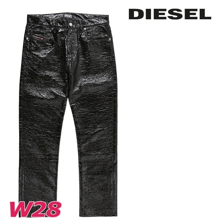 ストレートパンツ メンズ P-VIKER-Z 光沢感 シワ加工 die-m-p-f4-14f