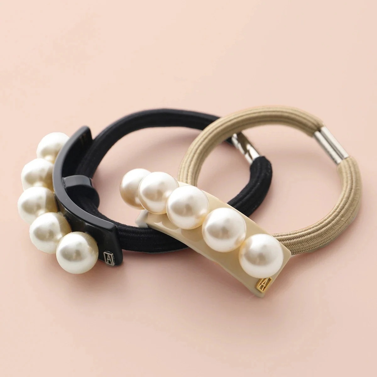 ALEXANDRE DE PARIS アレクサンドル ドゥ パリ ヘアゴム APY-18076-02 レディース パール ヘアアクセサリー カラー2色 【ts】