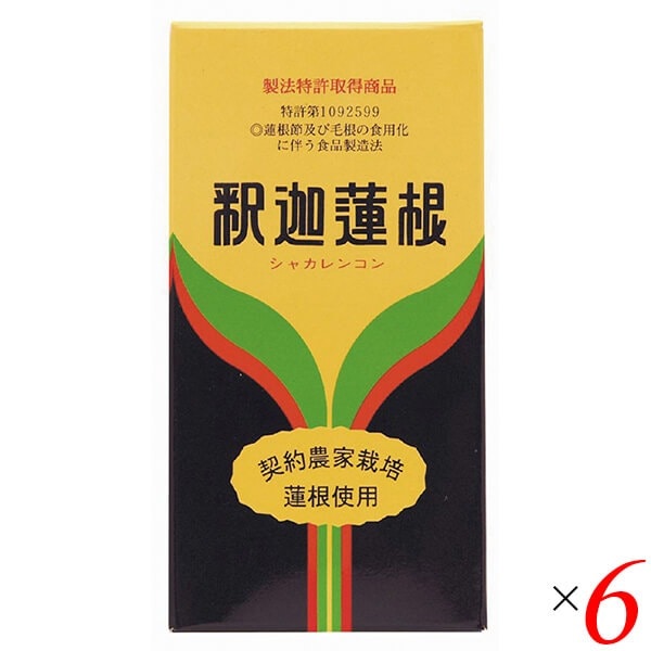 釈迦蓮根 220g 6個セット 健康センター中川 蓮根 粉末 蓮根の粉 パウダー