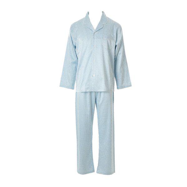 （スターフィールド水原店）ほのかなカラー感のシルクフィル男性パジャマ[VPAA202M] 14,609円