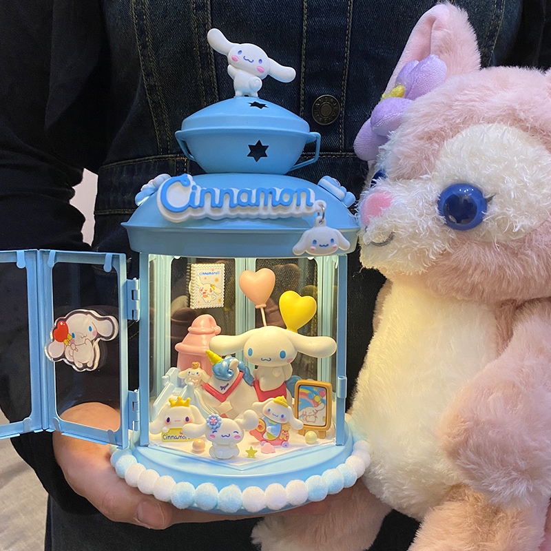 ジェイドシナモン犬ギフトガールナイトライトガールフレンドのための大きな耳の犬フィギュアブラインドボックス装飾品