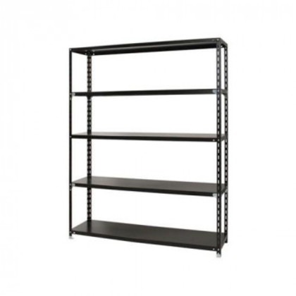 スチールラック NC1800-24-5段 間口1800×奥行450×高さ2400mm ブラック