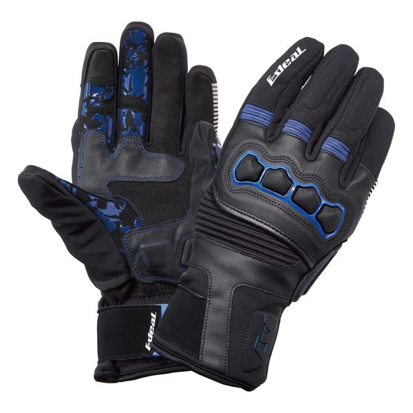 バイク用 グローブ 秋冬モデル ideal ID-115 AXIS-EX ブルー 2XLサイズ ID115BL2XL