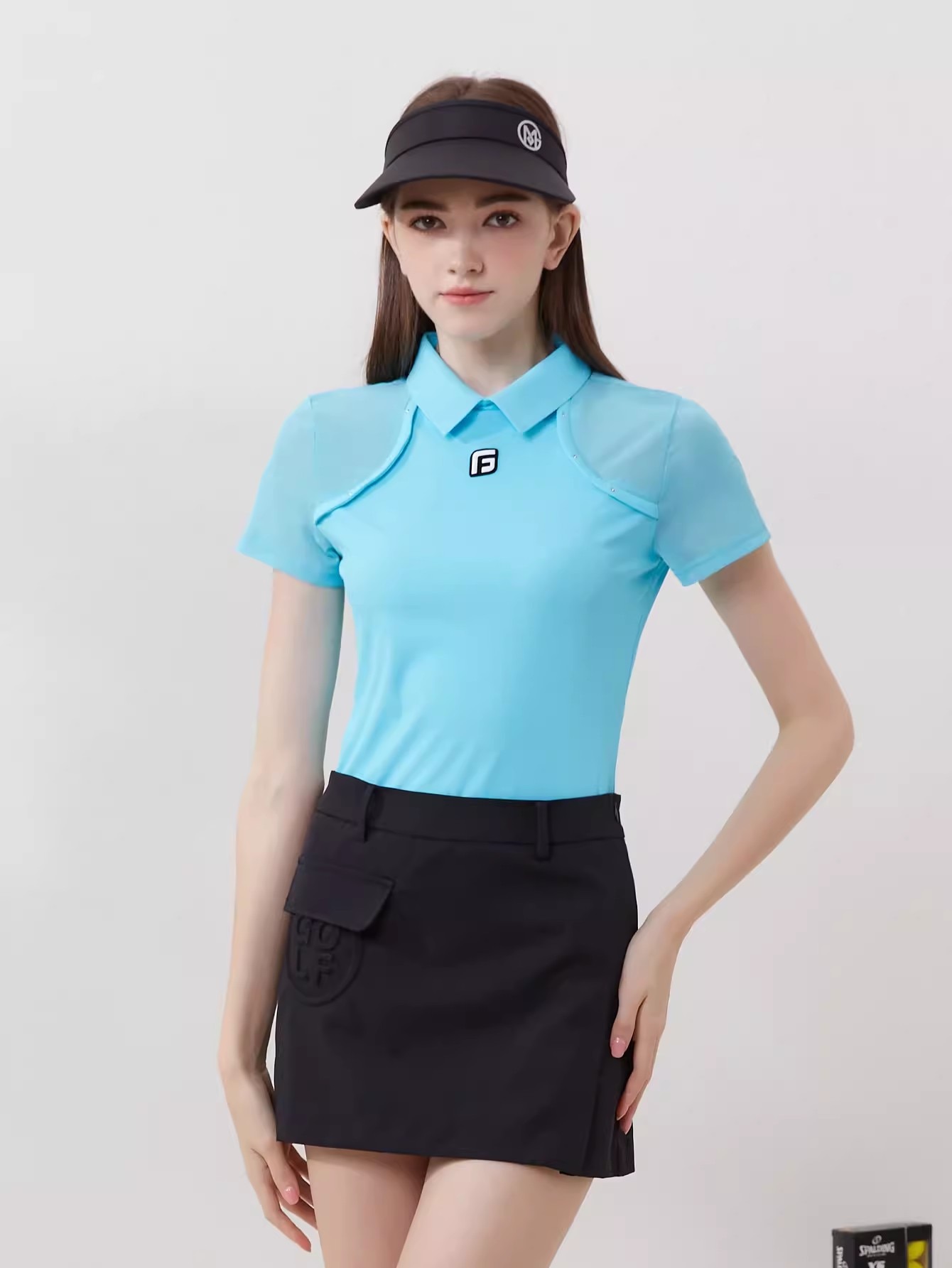 ゴルフウェア レディース スポーツウェア プリーツスカ 半袖 長袖 POLOシャツ Tシャツ スカート 上下セット 黒 ブルー 女性 テニスウェア 速乾 春 夏 秋冬 韓国風 おしゃれ