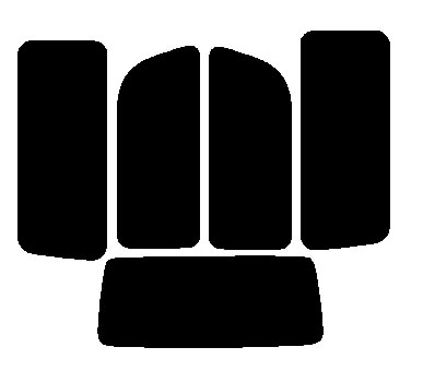 リア (b) レジアスエース 5ドア 200系 H2 Rtype カット済み カーフィルム KDH200 201 205 206 VTRH200 トヨタ用