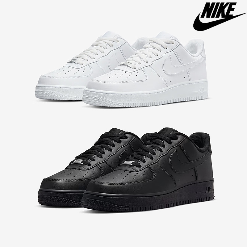 NIKEナイキ エアフォース 1 07 CW2288-111(WHITE) CW2288-001(BLACK) スニーカー ローカット シューズ 定番 スポーツ メンズ 軽量 通勤