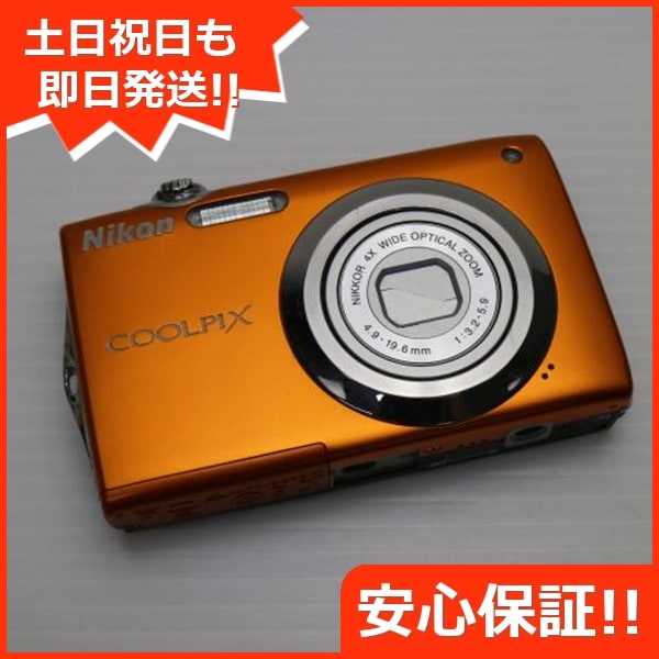 超美品 COOLPIX S3000 ファインオレンジ Nikon デジカメ 302