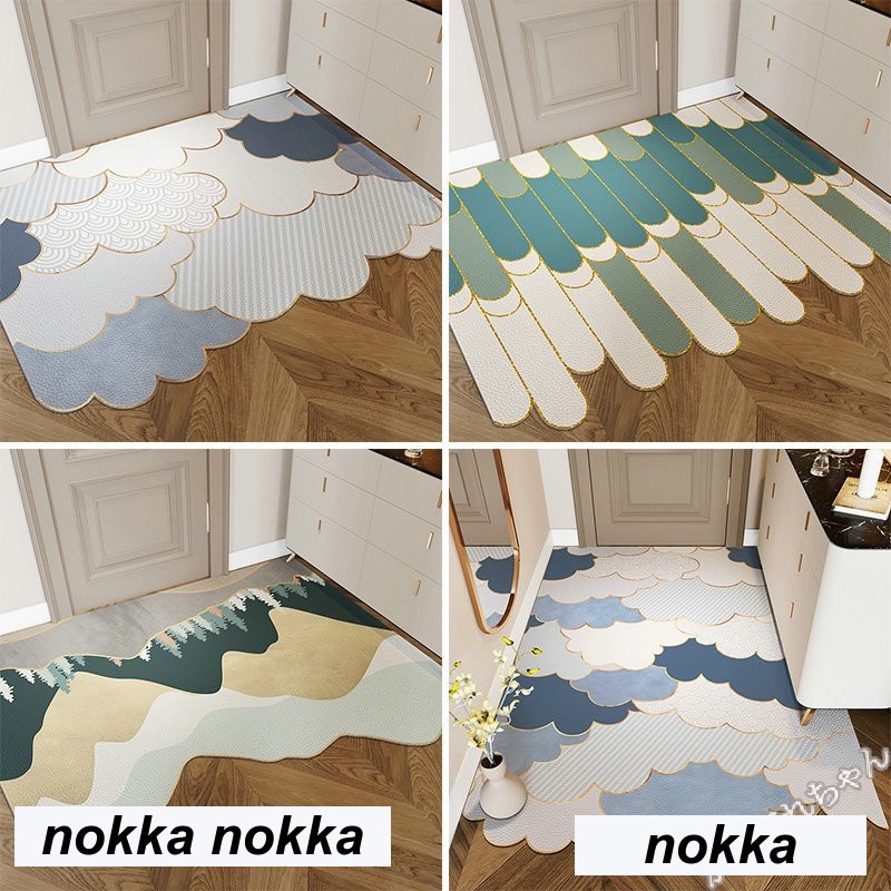 玄関マット カーペット 45*75cm 北欧 洗える 滑り止め 泥落とし 屋外 屋内 浴室 インテリア