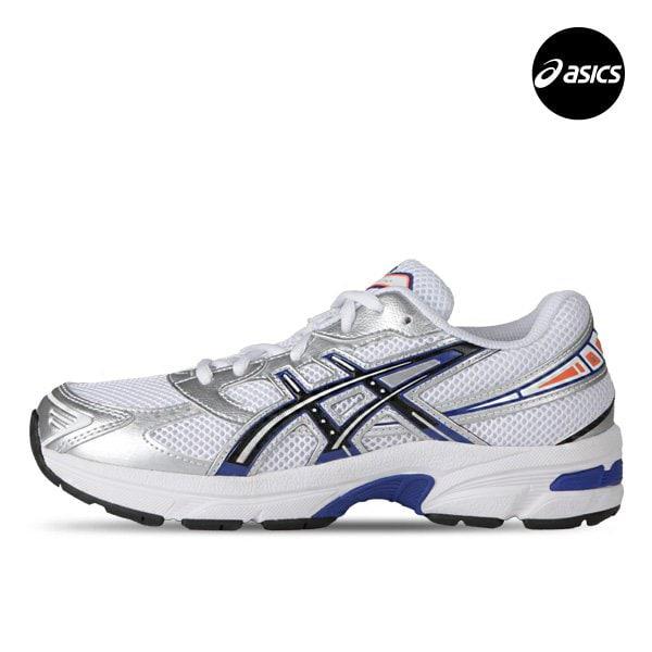 ゲル 1130 女性 ジュニア スニーカー ホワイト プロイセンブルー 1204A163-105