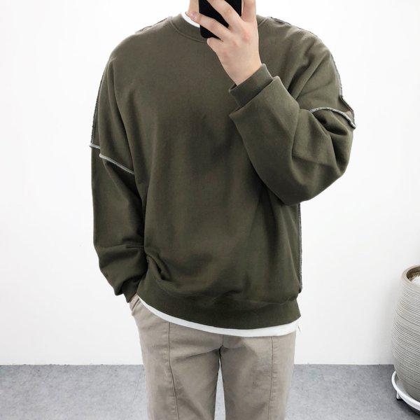 メンズ オーバーサイズ チュリコットン デッキ スウェットシャツ