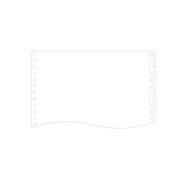 (まとめ）トッパンフォームズ再生紙ストックフォーム 白紙 1510-J 1P SN1510-J 1箱（2000折）(×3セット)