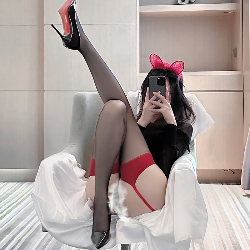【1つ買うと10つ無料】女性 - セクシーストッキングを備えた純粋なスリングストッキングホットオーバーニーソックス