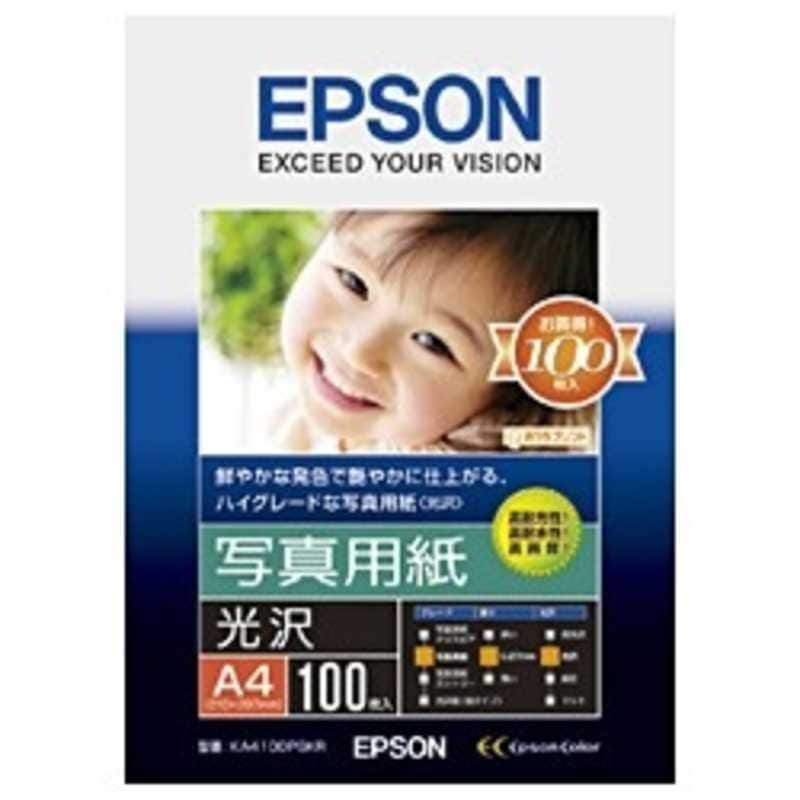 エプソン　EPSON　写真用紙光沢 (A4100枚)　KA4100PSKR 4,656円