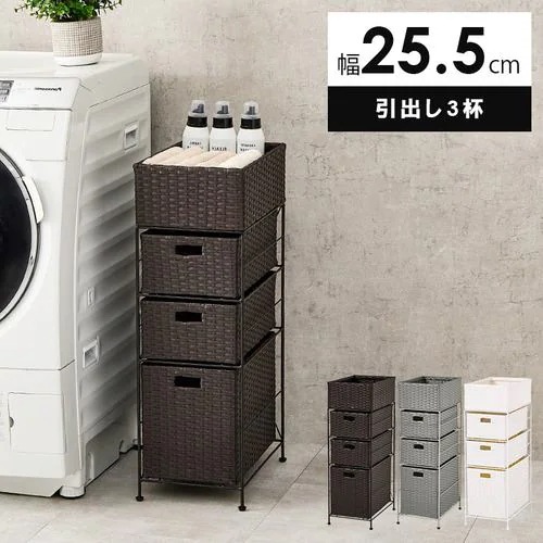 【メーカー直送品】萩原 RAN-2420DBR ランドリー ダークブラウン
