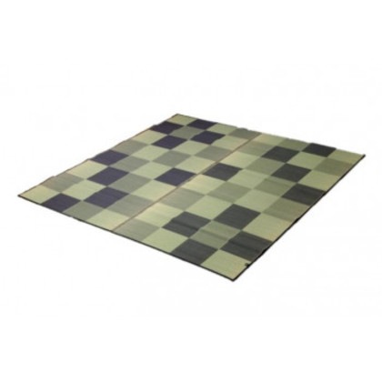 純国産 い草ラグカーペット 『Fブロック』 グレー 約191×250cm 8220630