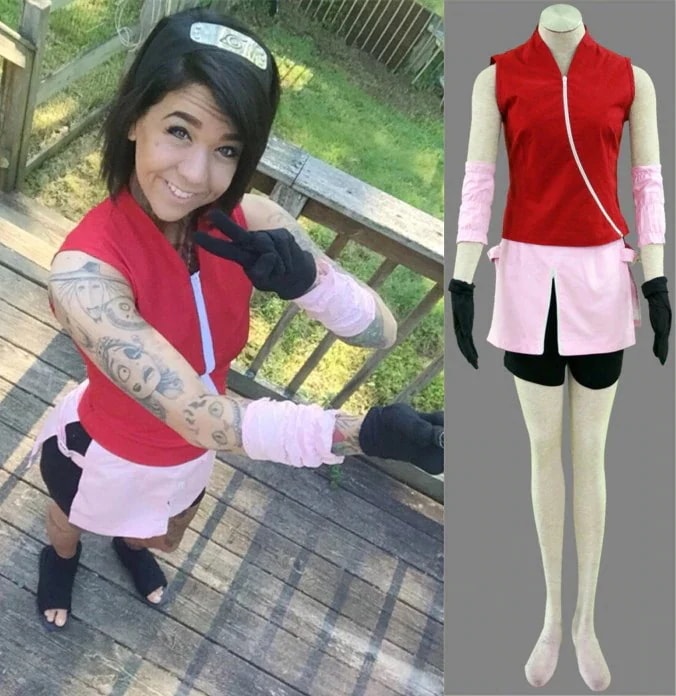 ナルト 春野サクラ コスプレ衣装 コスチューム期間限定30％