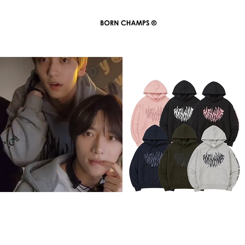 [TXTスビン着用] ハートトライバルロゴフーディ