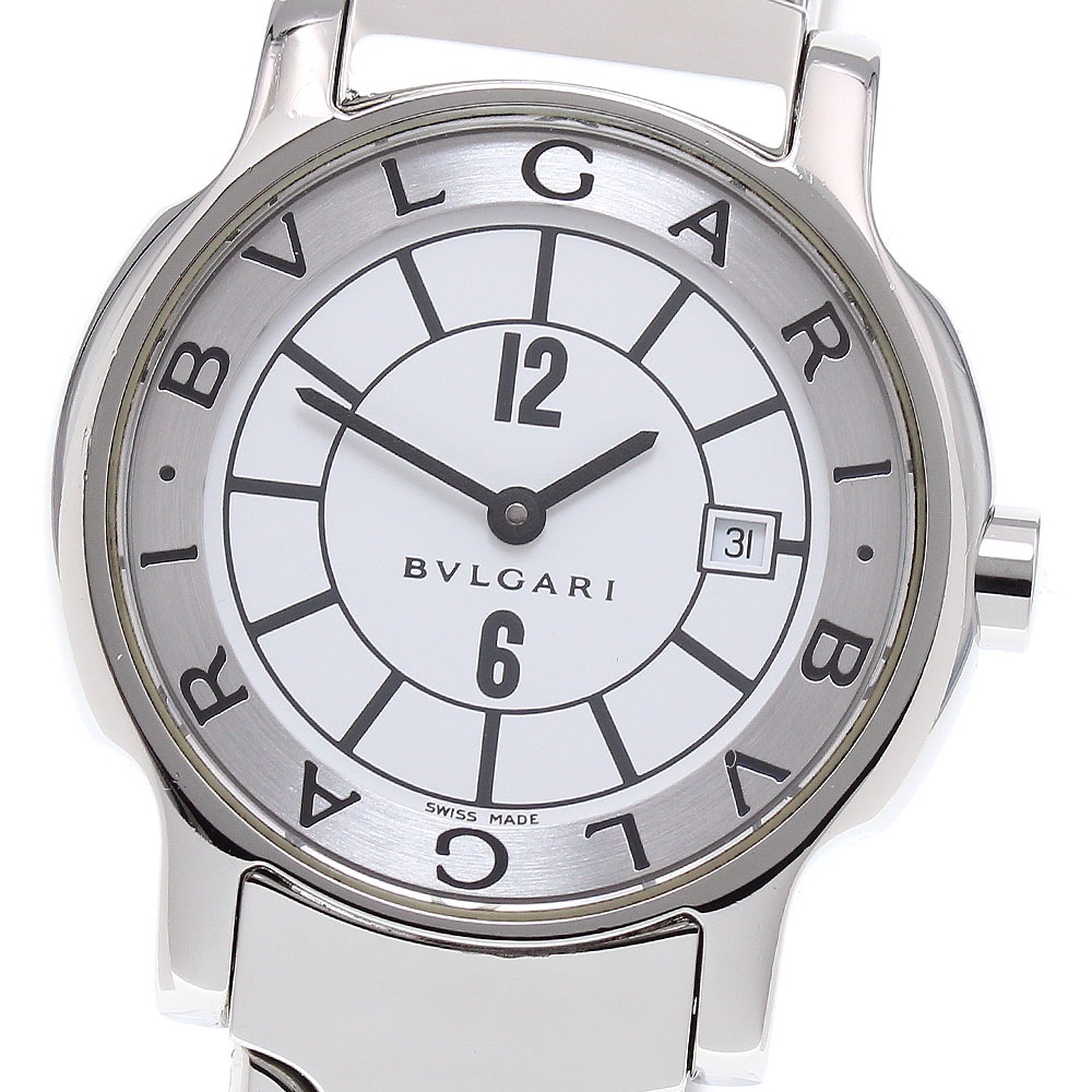 ブルガリ BVLGARI ST29S ソロテンポ デイト クォーツ レディース _867182【中古】