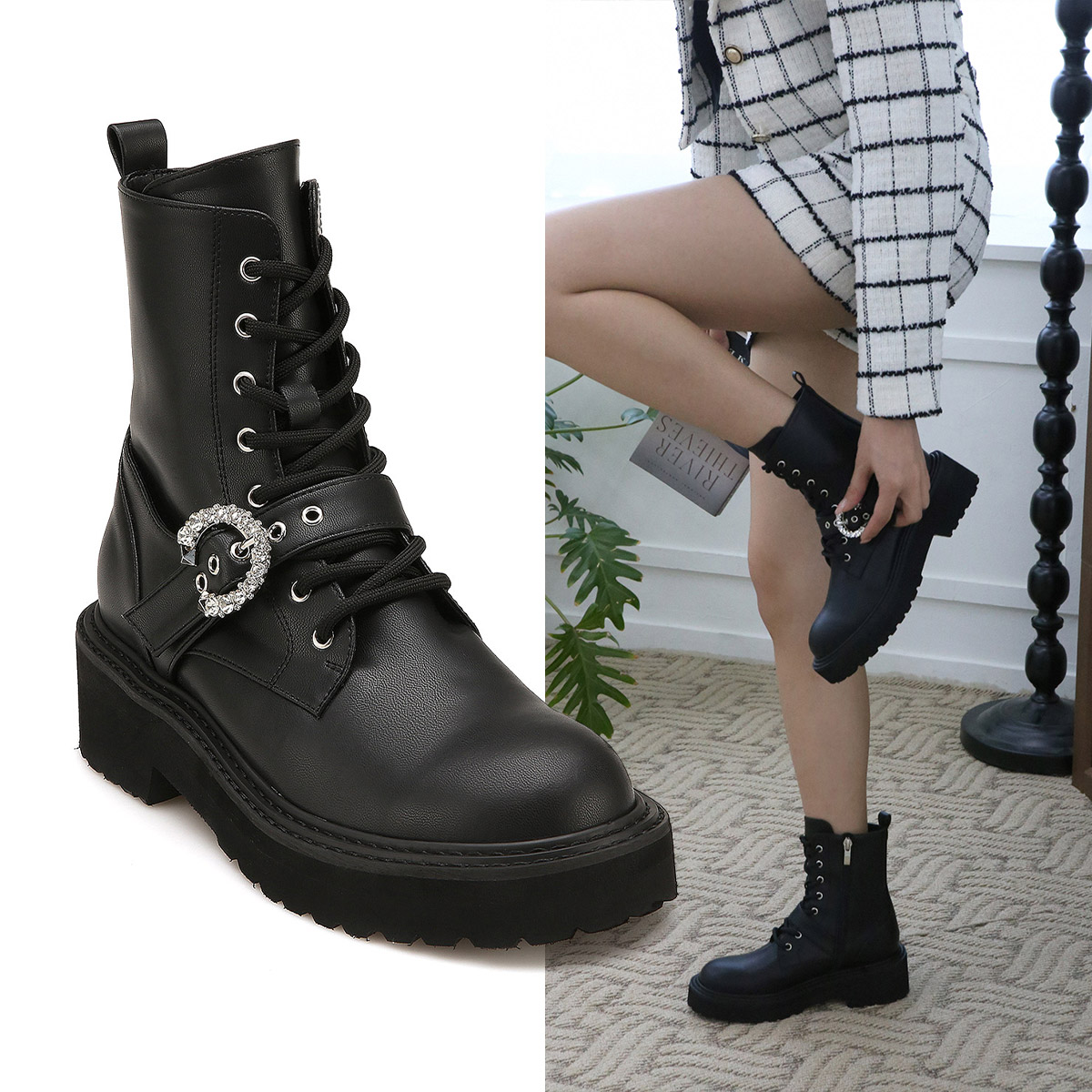 エリザベート アンクルブーツ EL22833