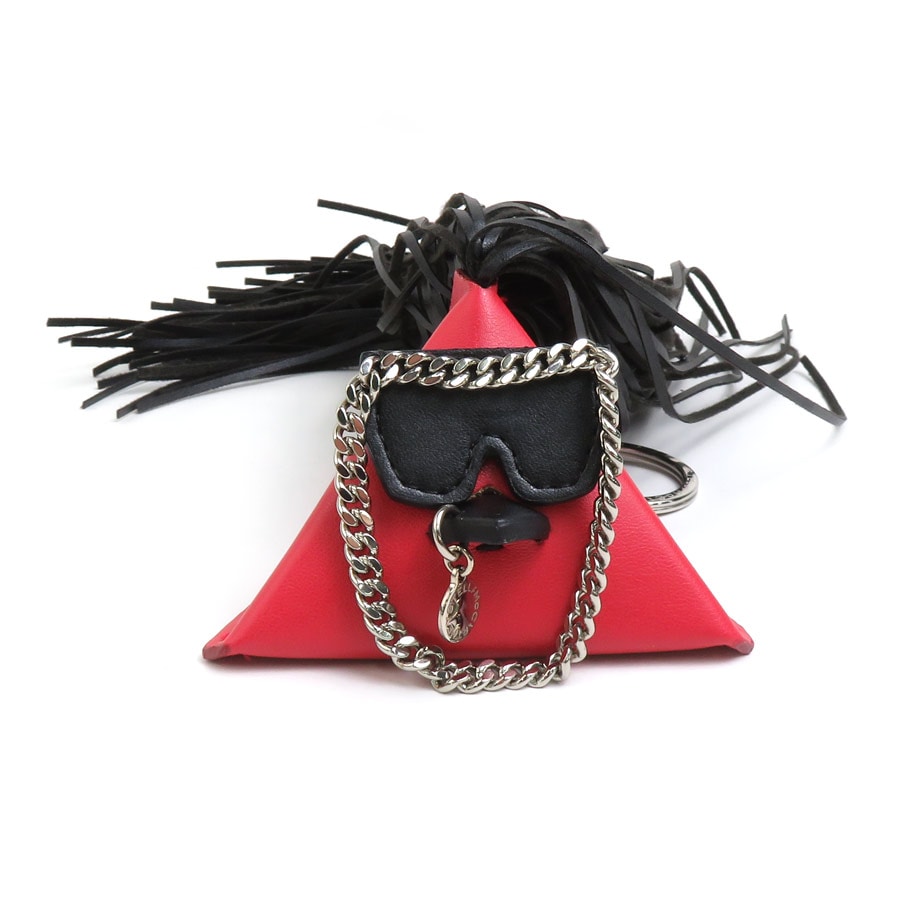 ステラマッカートニー Stella McCartney チャーム フェイクレザー レッド×ブラック ユニセックス t19668i 6,864円