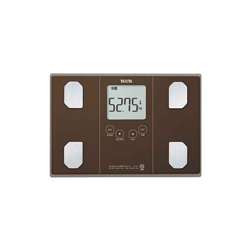 【3日以内発送】タニタ 体重 体組成計 50g ブラウン BC-314 BR 自動認識機能付き/立掛け収納OK